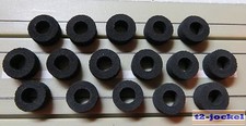 Für H0 Slotcar Racing Modellbahn -- 16 Moosgummi Reifen für G-Plus Motor 
