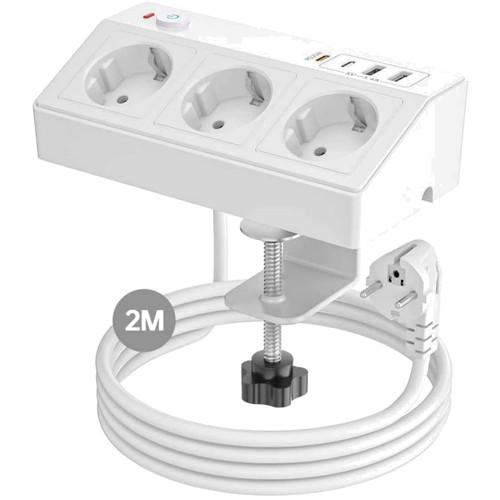 Tischsteckdose mit usb - tischsteckdose,
