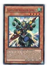 Yugioh GLADIATORUNGEHEUER LANISTA , lcgx-de252 Ultra Rare deutsch Excellent 