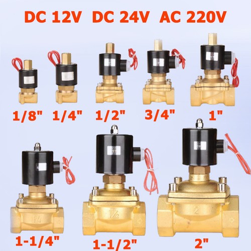2 messing magnetventil - 1/8", 2"