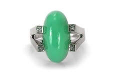 Ring Chrysopras Brillanten Top