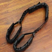 Frau PU Leder Gepolstert Beinspreizer Fessel Fußfesseln BDSM Paar Bett Bondage