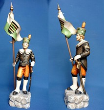 Erzgebirge Bergmann Schneeberger Obersteiger geschnitzt Südtirol Schnitzerei