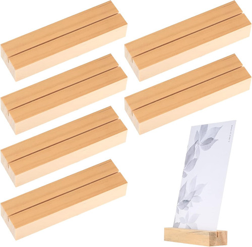 Stück holz kartenhalter - 6,