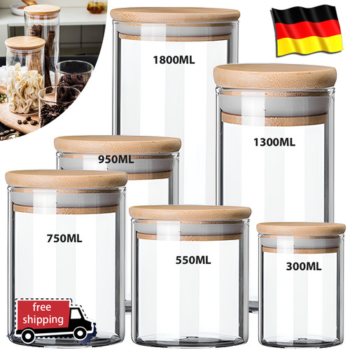 Vorratsdosen mit bambusdeckel - vorratsdosen,