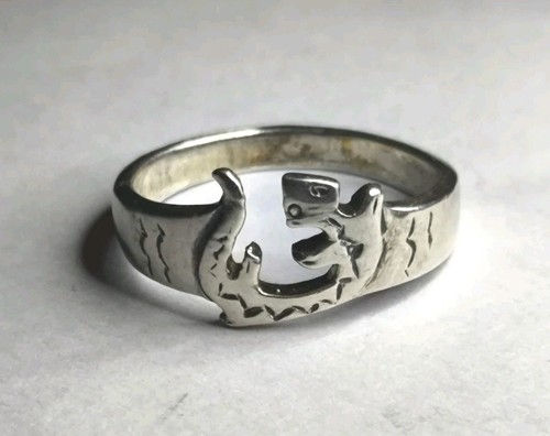 Alter ring mit schiffsmotiv - mit,