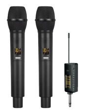 E-Lektron U-2 universal doppel Funkmikrofon System Set UHF mit Plug-In Empfänger