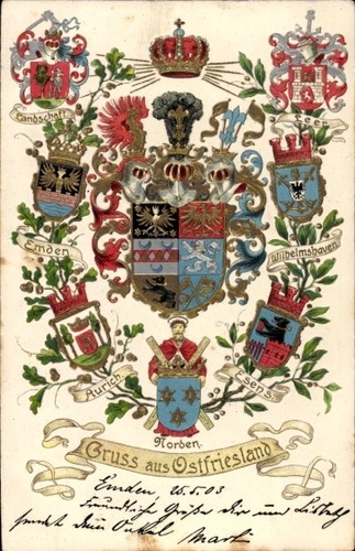 Wappen gruß aus - wappen, ak