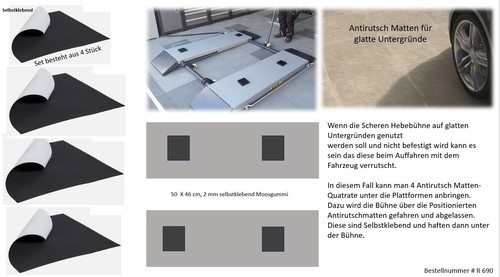 Antirutschmatten set für - er,