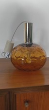60er 70er Deckenlampe Glas