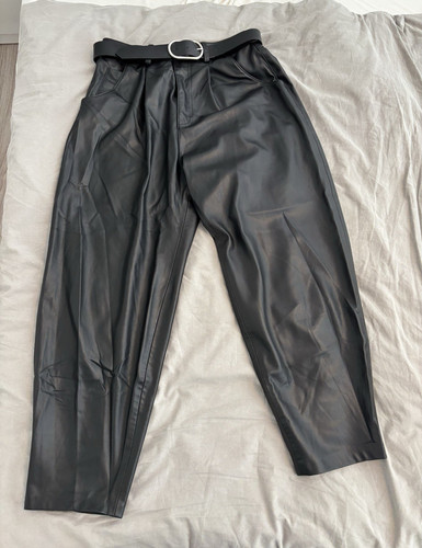 Zara damen kunstlederhose - zara,