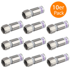 10x Cabelcon F-59-TD 3.7 True Drop 4,8 - 5,2mm Wasserdicht F-Kompressionsstecker