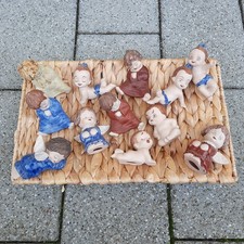 12 Engel, Bengel, süße Figuren klein, Setzkasten, Dekoration Figuren