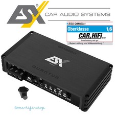 ESX QM-500.1 digitaler 1-Kanal-Verstärker 1000 Watt Subwoofer Endstufe Quantum