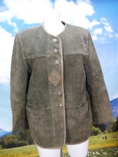 Echtes Schweinsleder braun wunderschöne Trachtenjacke Jacke Gr.38