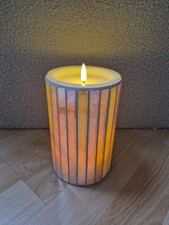 ELAMBIA LED-Kerze Mosaik-Glas