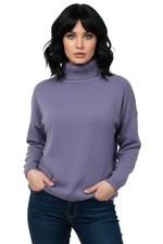 Damen Rollkragen Strick