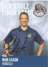 Rob Lesak / Straubing Tigers / Saison 2018-2019 / Autogrammkarte