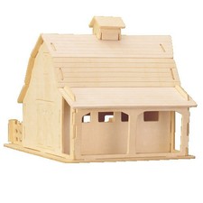 Scheune - 3 D Holzbausatz