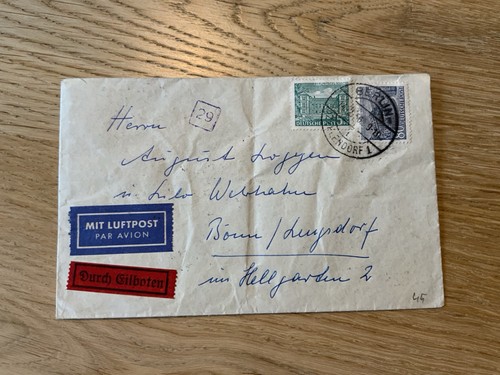 Berlin beleg 1956 mif - 1956, eilboten