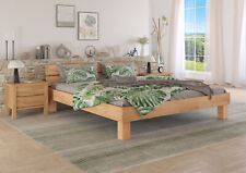 Doppelbett Buche geölt Ehebett Holzbett180x200 Massivholzbett Zubehör wählbar