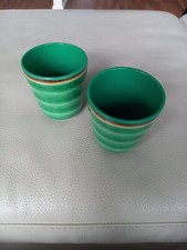 2 Stk. Melamin Becher RICE Swirl Grün