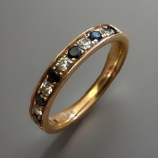 18kt Rotgold 750 Half Eternity