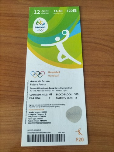 Used ticket olympic 08 - ticket,