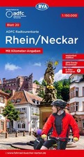 ADFC-Radtourenkarte 20 Rhein /Neckar 1:150.000, reiß- und wetterfest, E-Bike gee