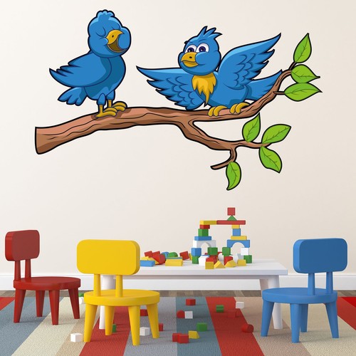Wandtattoo vögel 183x115cm - wandtattoo,