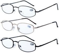 3x Metall-Lesebrille/Lesehilfe