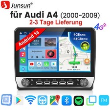 Android 14 Autoradio GPS 4+64G Navi für Audi A4 S4 B6 B7 Avant Cabriolet quattro