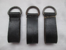 Koppelschlaufe - 3 Stück mit kl. D-Ring - Wehrmacht - kein Hersteller - 1940 J.