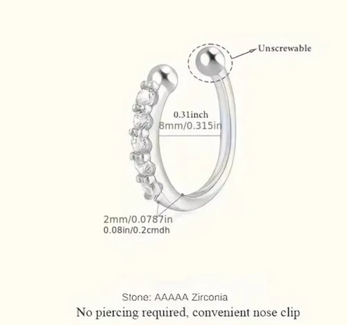 Nasenring zirkonia ohrring ohr - nasenring,