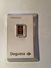 Goldbarren 2,5 Gramm Degussa
