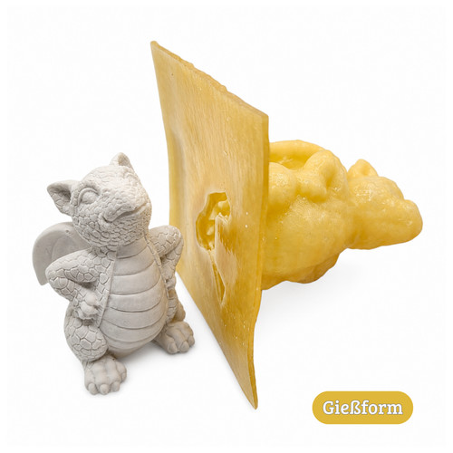 Gießform drache latexform - drache,