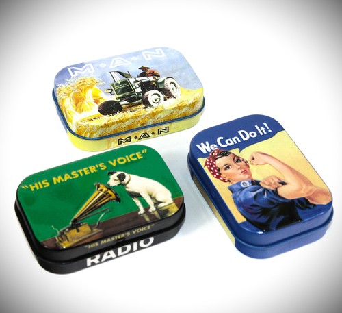 Nostalgic art pillendose - 3x,