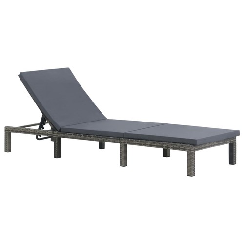 Sonnenliege poly rattan - sonnenliege,
