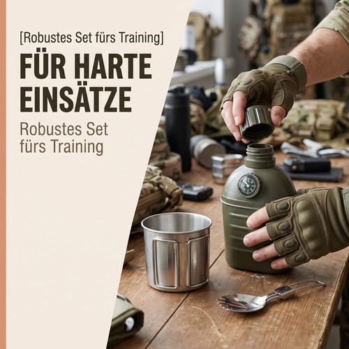 Feldflasche edelstahl - feldflasche,