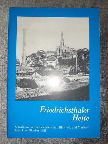 Friedrichsthaler hefte 1 - friedrichsthaler, nr.1