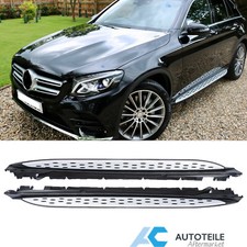 Trittbretter Seitenbrett für Mercedes Benz GLC X253 SUV & C253 Coupe Silber