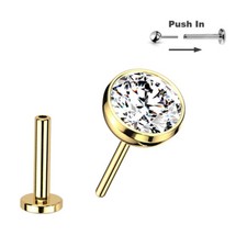 0,8mm Titan Stecksystem Labret