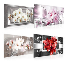 Wandbilder Wohnzimmer Blumen - Moderne Bilder Schlafzimmer 100x40 cm