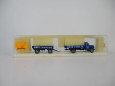Brekina 1:87 Spur H0 4330 LKW Modell mit Anhänger "Hatz-Motoren" in OVP BR486