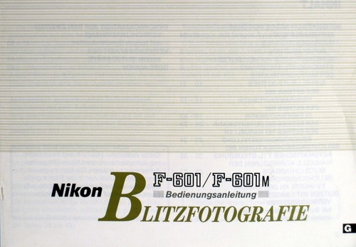 Nikon 601 f 601m anleitung - /,