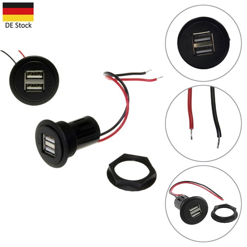 Doppel usb einbausteckdose 12v - usb,