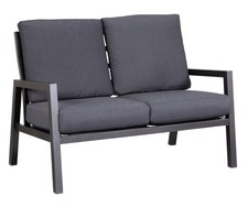 Gartenbank 2 Sitzer Alu Lounge