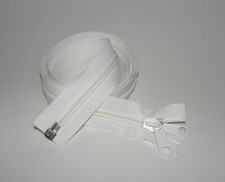 Zeltreißverschluss weiß /