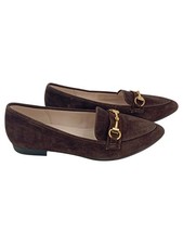 Gabor Damen Slipper Loafer Gr. 42 Braun Wildleder