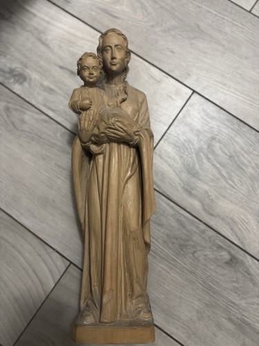 Madonna mit kind - madonna, holzfigur